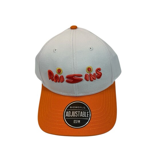 New South Park Raisins White Orange Adjustable Hat Baseball Cap SnapBack Unisex - Picture 1 of 8